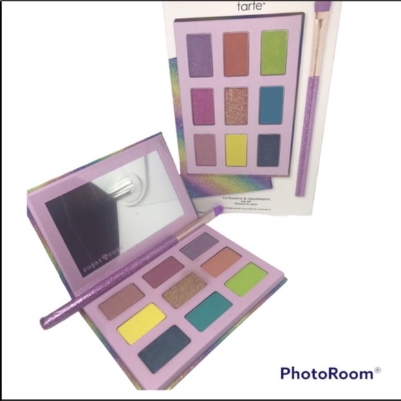 Tarte Sugar Rush Sunbeams & Daydreams Eye Set Palette & Brush Rainbow pride new - Picture 8 of 9